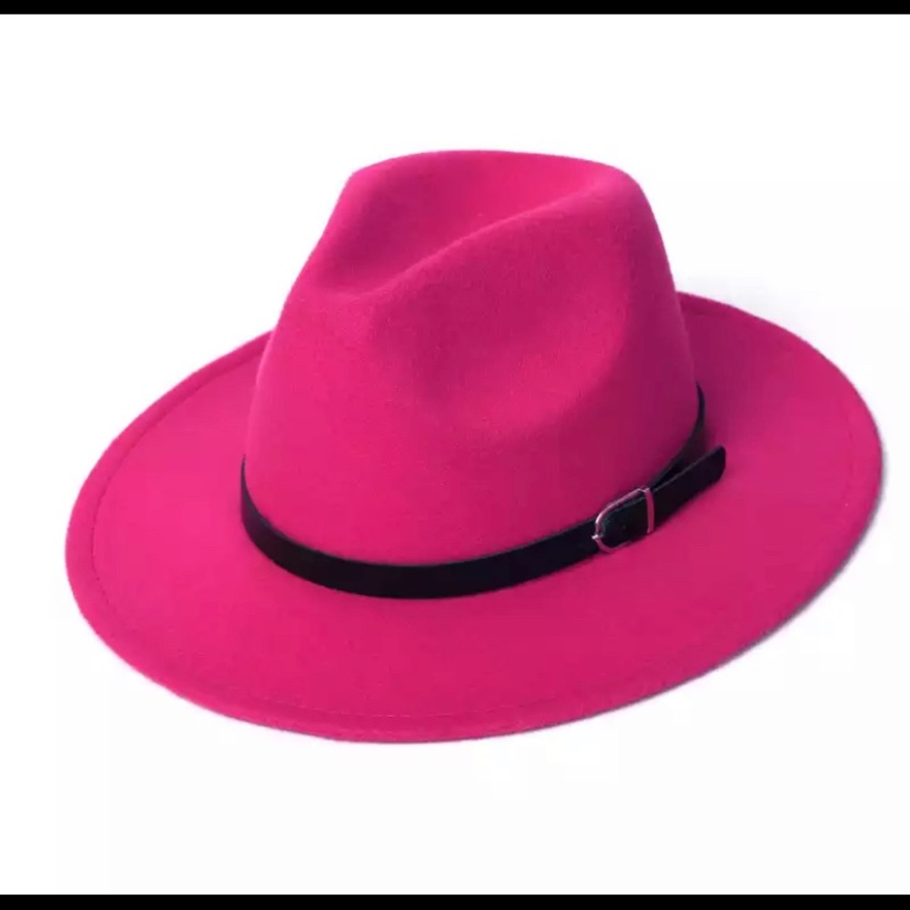 Pink cow girl hat